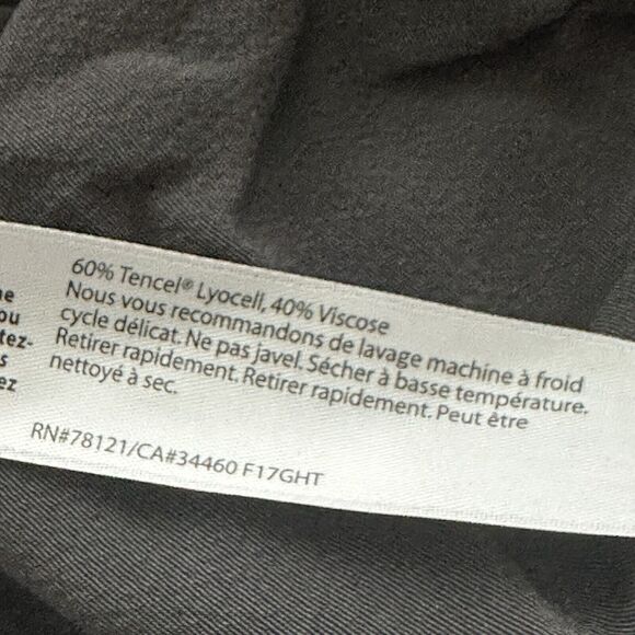 Eileen Fisher S Tencel Blend Crepe Wide Leg Pants Culotte Pull On Gray Logenlook - Picture 5 of 8